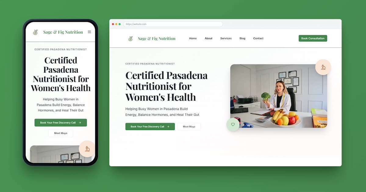 Sage and Fig Nutrition website