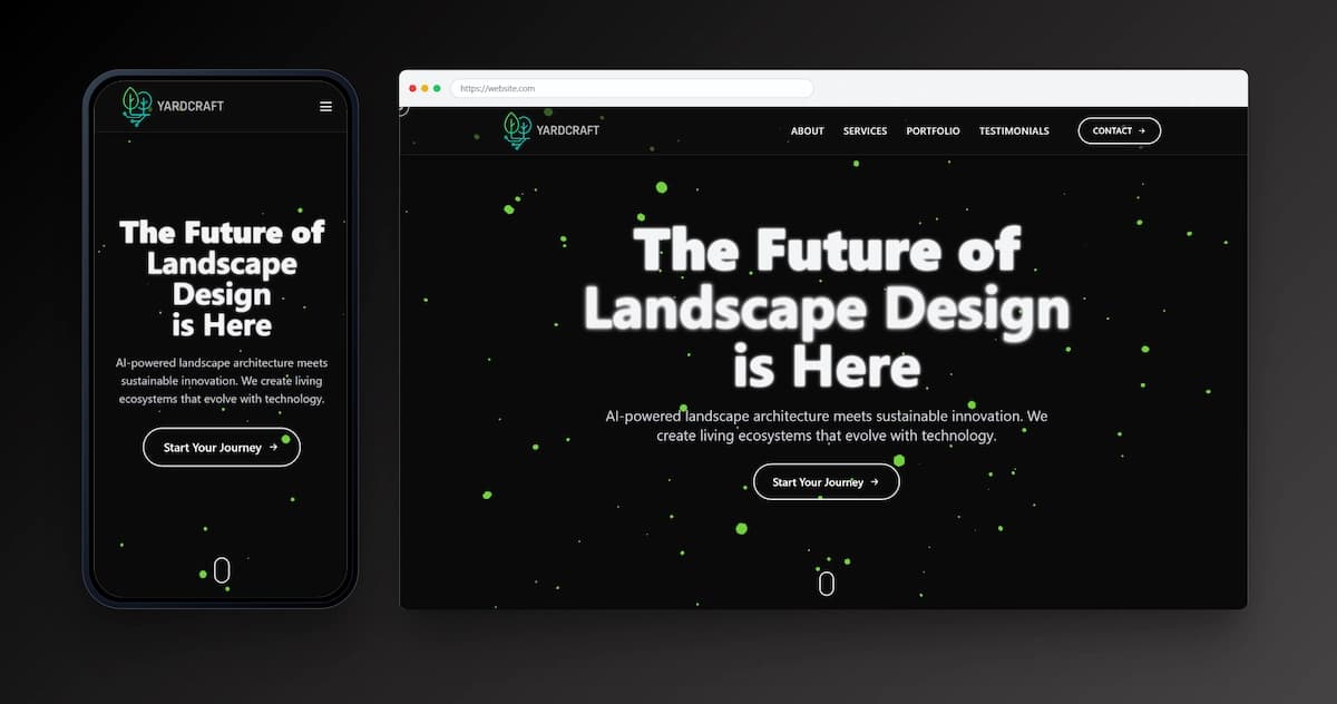 Website for YardCraft landscape architecture